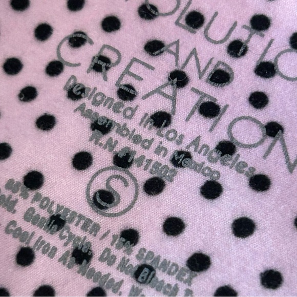 ❤️ Evolution and Creation Lavender and Black Polka Dot Fabric S - Picture 7 of 11